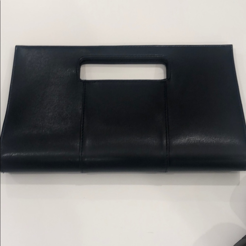 Never Used Navy Blue Top Handle Clutch - Picture 2 of 13